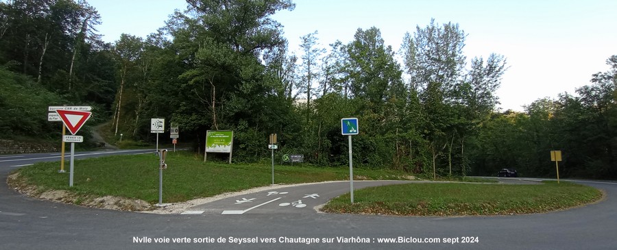 Nouvelle voie verte Seyssel Chautagne