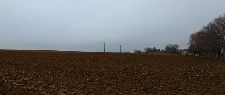 La terre attend le printemps en Drôme provençale (fev 2024)