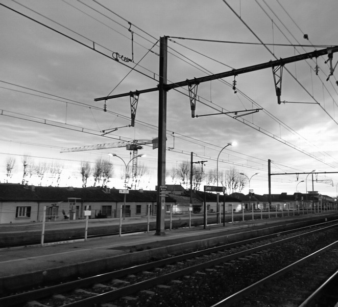 Voies du chemin de fer en Gare de Arles