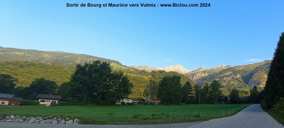 Sortie de Bourg saint Maurice vers Vulmix : direct droit dans le pentu