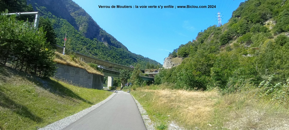 La voie verte dans le Verrou de Montiers (Savoie)