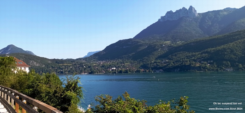 Oh lac suspend ton vol.. et la fameuse et épineuse côte de Talloires en face