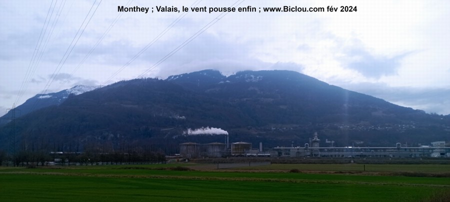 Monthey en Valais, le vent pousse enfin ..