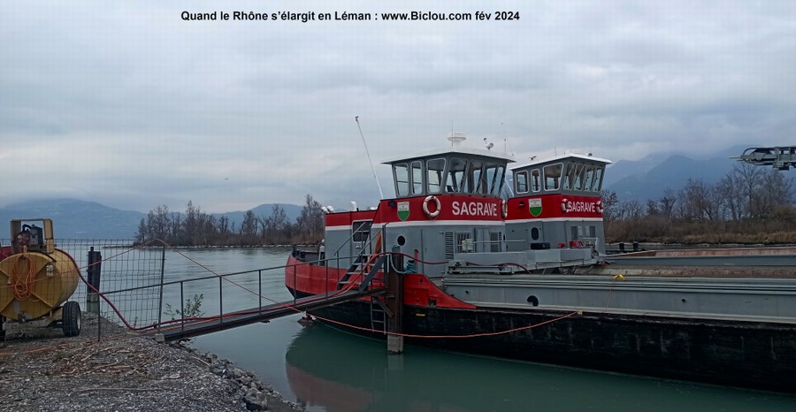 Quand le Rhône s'élargit au Léman