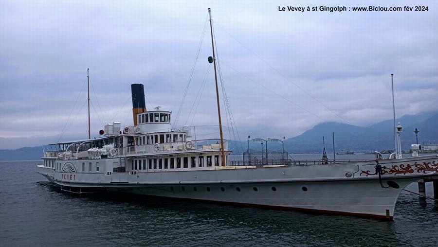 Le Vevey à Saint Gingolph en février 2024