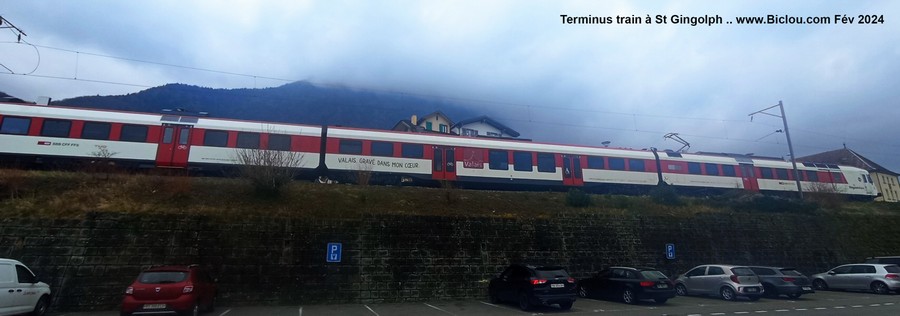 Terminus du train à Saint Gingolph (suisse)