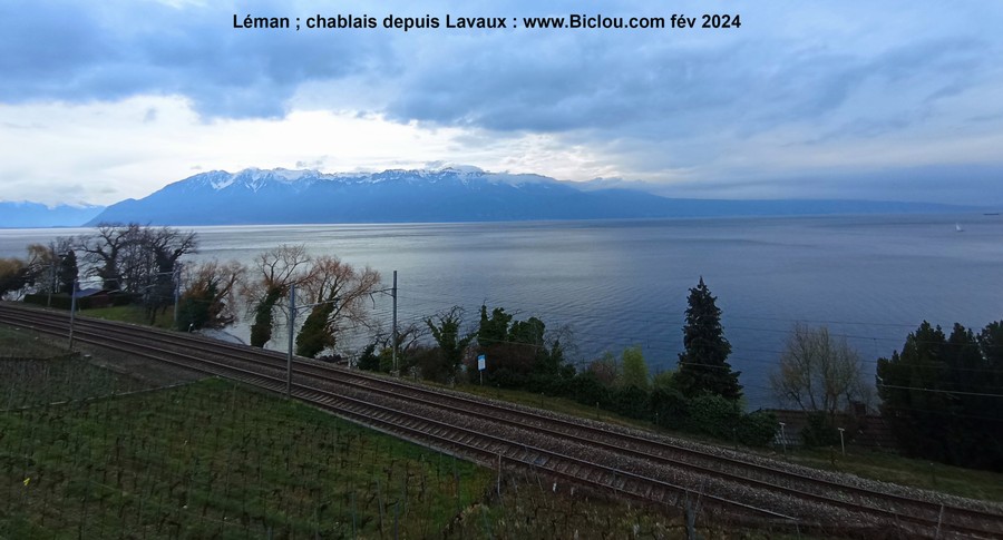 Le Léman vu de Lavaux, le Chablais et la France voisine au delà : Février 2024