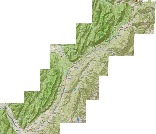 Carte cycliste , de Voreppe à Faverges en 2025