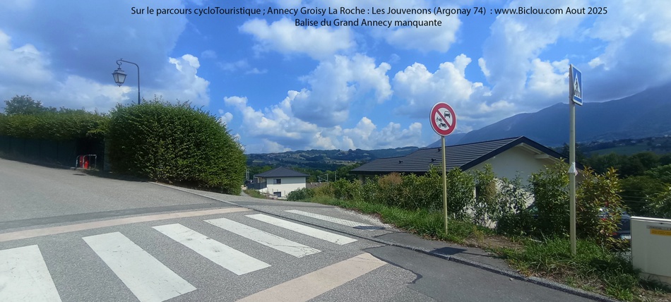 Les Jouvenons sur velo-route manque balise