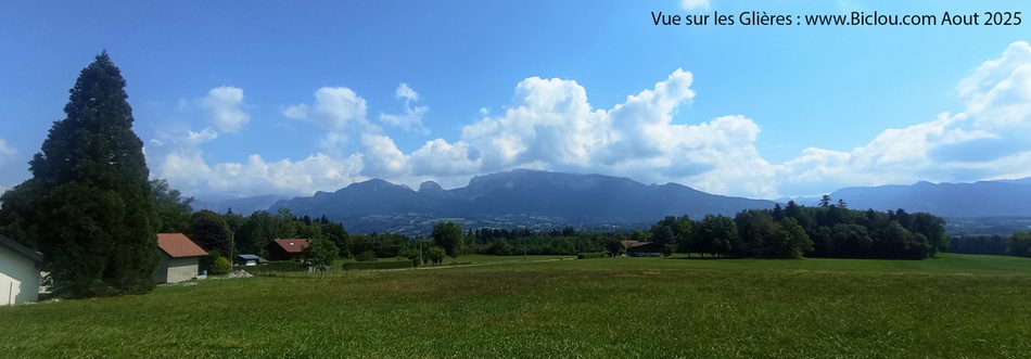 Vue sur le massif des Glières