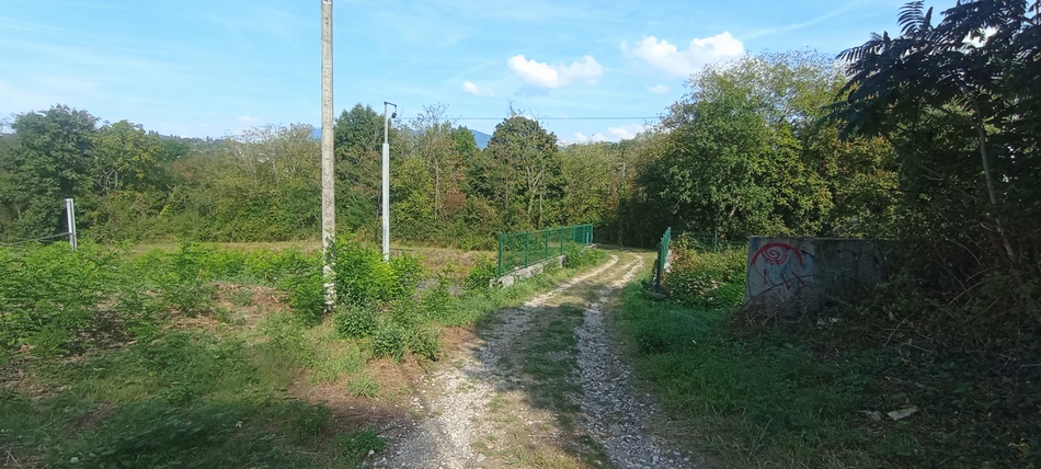 Chemin nenant aux bords de l'Arve au niveau de Monnetier-Mornex