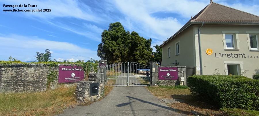 Sur la Via Favergeysia  ; Château de la Faverges ; Faverges de la Tour