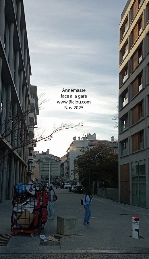 Annemasse Novembre 2025 ; Balisage V-61 absent dans ce sens ..