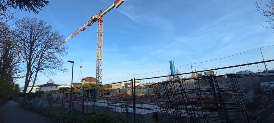 Nouvelles construction , Vetraz Monthoux, long voie verte en Novembre 202