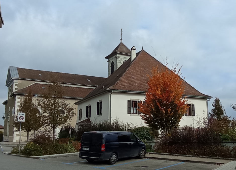Eglise saint Ignace d'Antioche à Chilly (Haute savoie) en octobre 2025
