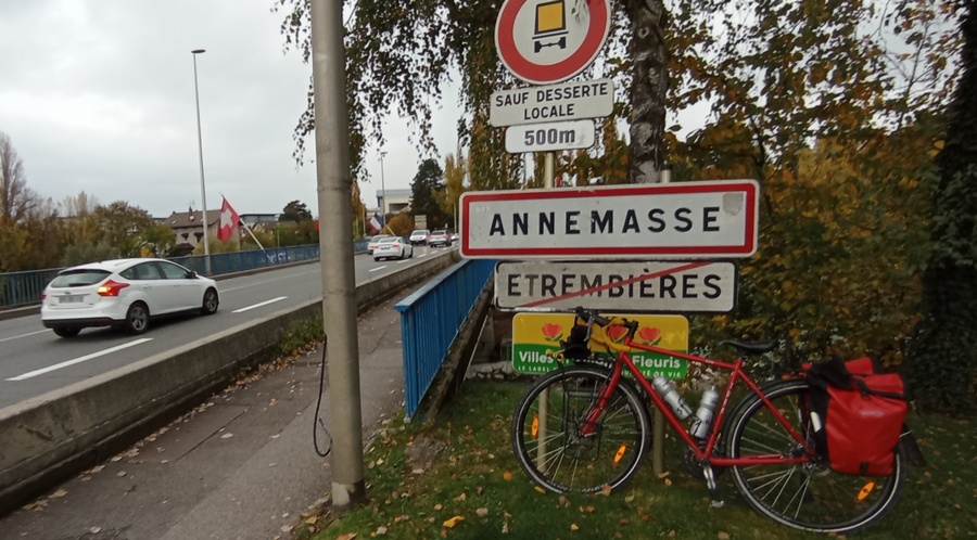 Annemasse : Passage délicat et stressant avait sa Bicyclette