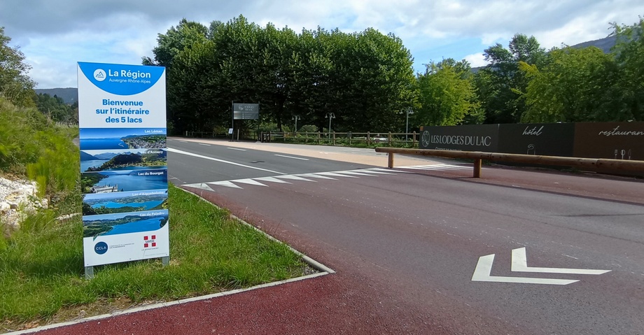 La voie verte des lacs, rencontre à st Alban de MontBel (Isère) Merci Mr W..