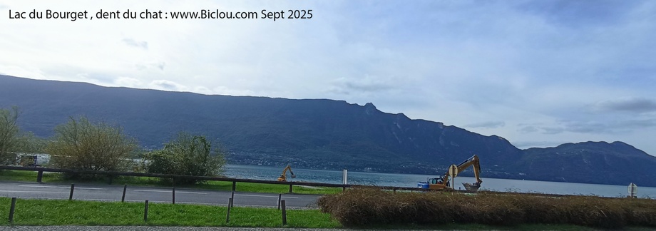 Lac du Bourget (Savpie) : Travaux en cours en 2025 sur le Voie verte longeant le lec (Faire et défaire ..)