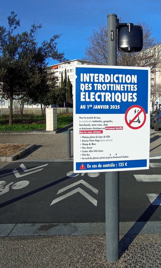 Les trottinettes électriques sont bannies à Valence