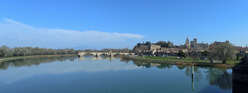 Pont Saint Bénézet dit pont d'Avignon en mars 2025