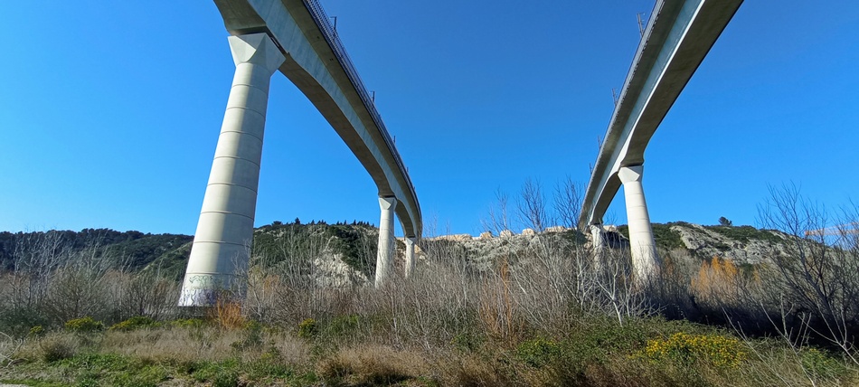 Ponts TGV sortie de Avignon