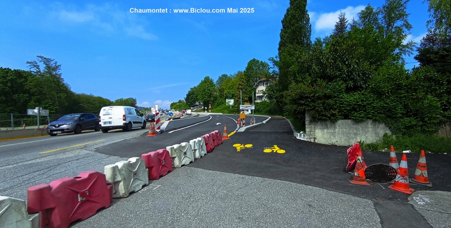 Voie verte dite V-62 , long D 1508 à Chaumontet (Haute Savoie)