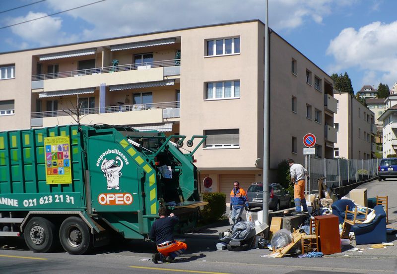 Ramassage des encombrants Opeo Lausanne