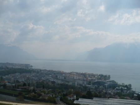 Vue sur Vevey et le lac : 2009