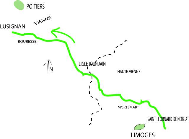 De Saint Leornard de Noblat à Lusignan