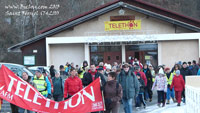 Départ Téléthon Saint Férréol en Favergie en 2013