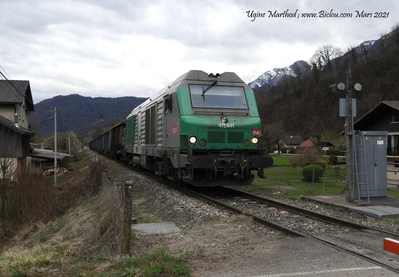Ugine, Marthod, encore des trains en 2021 : la preuve ..)