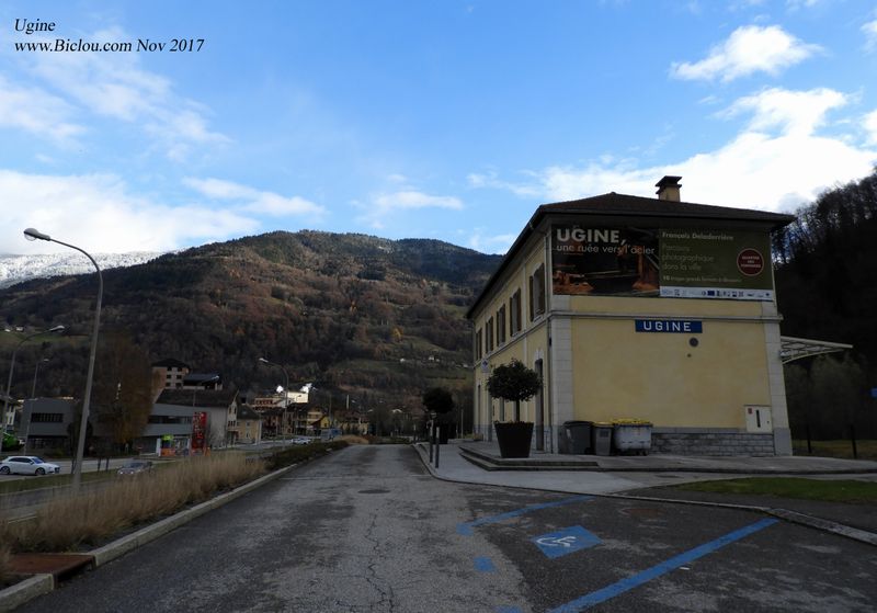Ancienne gare Ugine, est en 2017 itilisée comme siège Office Tourisme