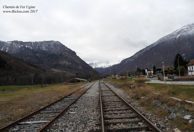 Voie ferrée : Arrivée à Ugine