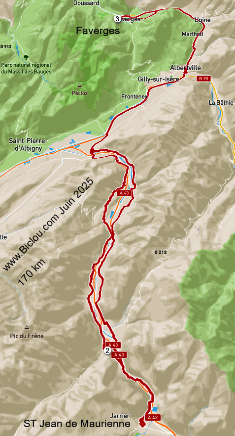 carte-parcours-faverges-st-jean-de-maurienne