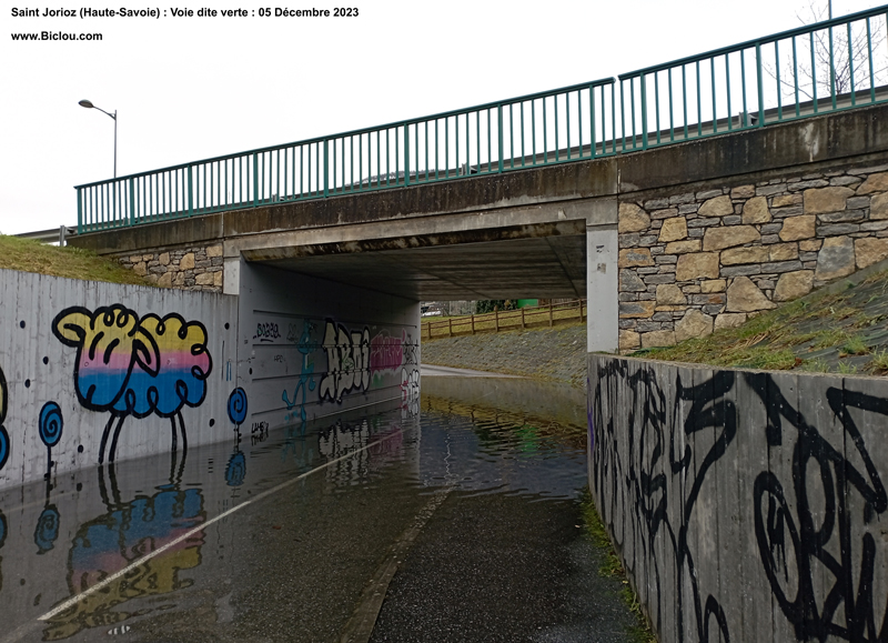 Passage-voie-verte-saint-jorioz-inondé Passage-voie-verte-saint-jorioz-inondé