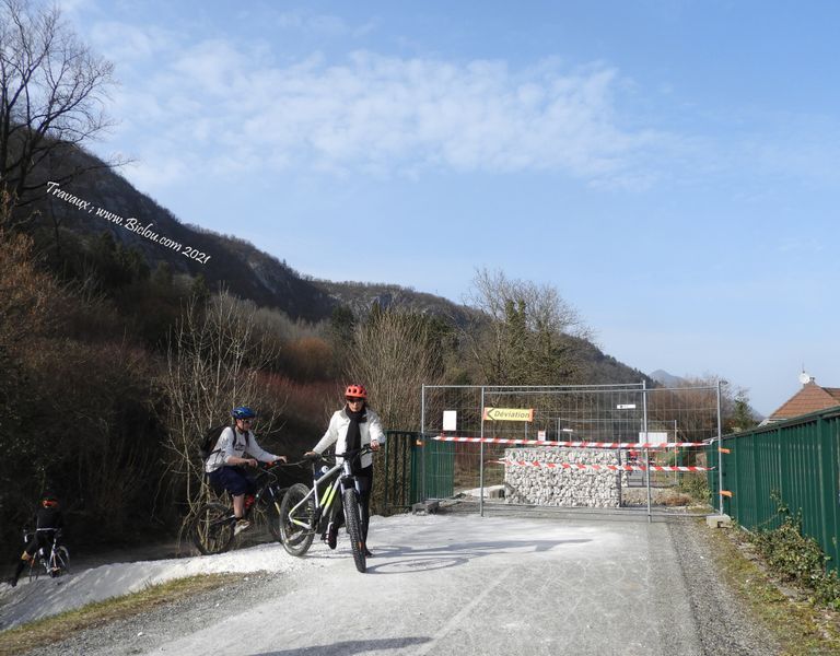 Un peu de cyclo-cross, ou Gravelle suite aux Travaux sur voie verte