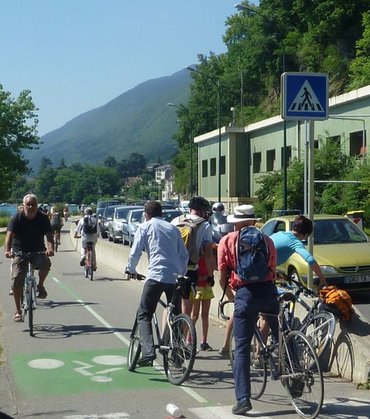 Attention aux accidents sur la voie verte Annecy en 2011