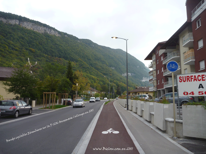 bandes cyclables etrembieres