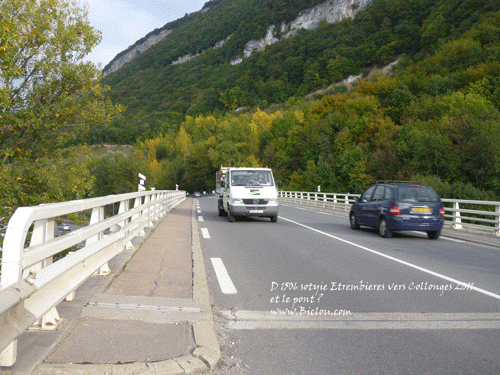 pont sur le D 1506 haute savoie Etrembieres