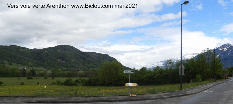Balisage voie verte Arenthon
