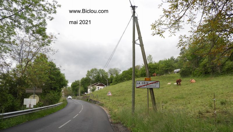 D12 : La côte d'Hyot, et sa bosse de 6 km : bien connue des coureurs cyclistes locaux