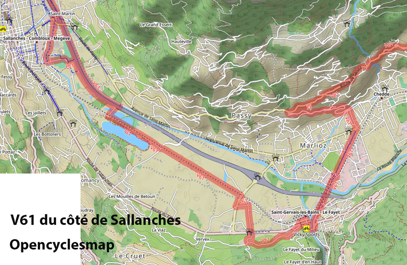 Carte d'une bambée 2023 en vallée d'Arve V61 : Retour prose
