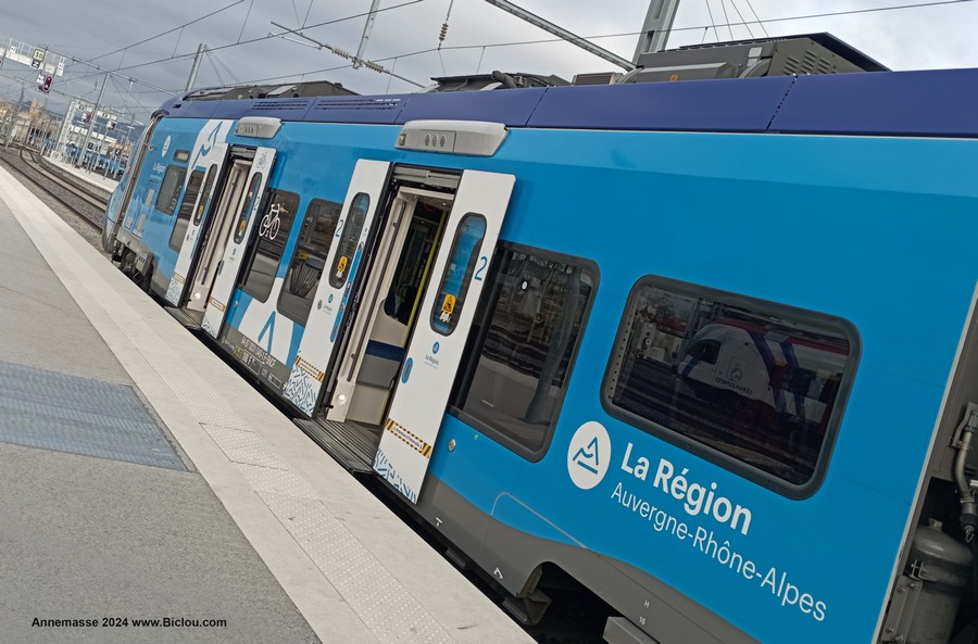 En train à Annemasse