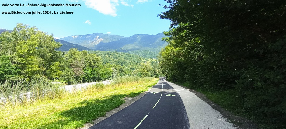 Voie verte : la Léchère Aigueblanche direction Moutiers (2024)