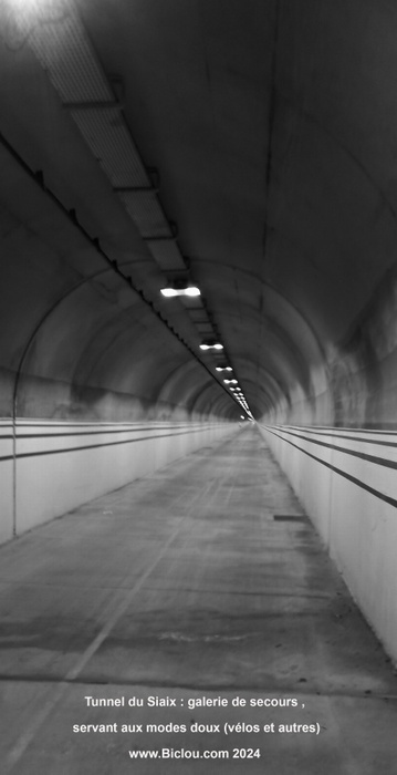 Dans la galerie de secours du tunnel du Siaix : Y avait dégun ce jour de juillet 2024