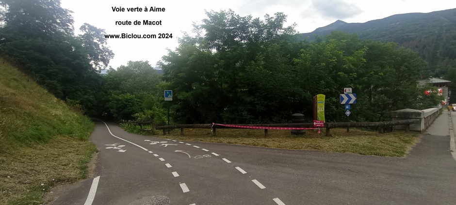 Voie verte à Aime (Savoie)