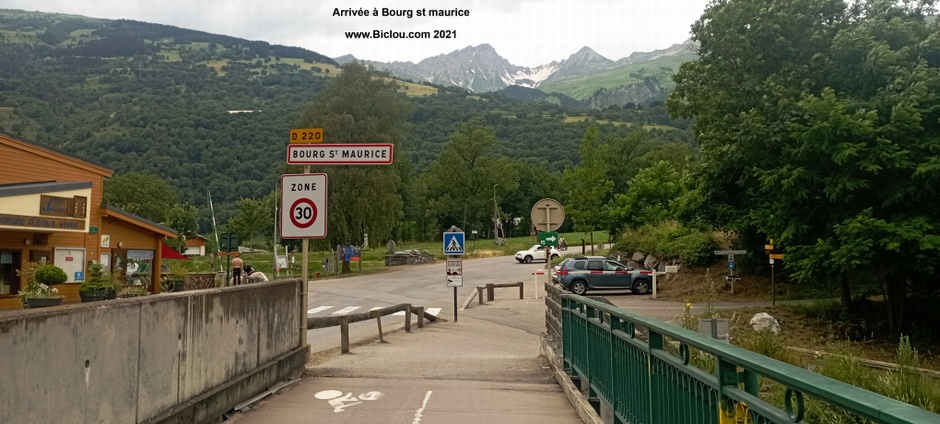 Arrivée à Bourg saint Maurice