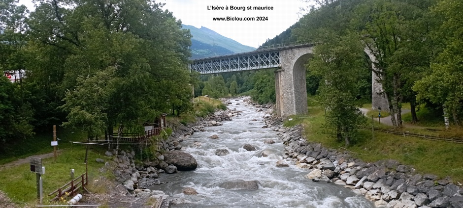 L'isère à Bourg st Maurice (juillet 2024)
