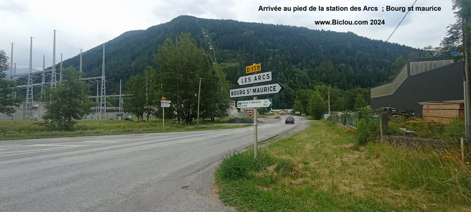 Arrivée au pied de la station des Arc