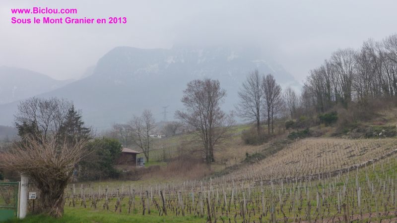 Sous le Mont Granier en savoie, du côté de saint André le lac